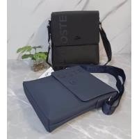 ราคา ส่งจากไทย กระเป๋า ผู้ชาย Lacoste ลาคอส ลาครอส จระเข้ รุ่น 9 นิ้ว สีดำ สีกรม (20619086454)