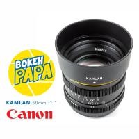 ราคา Kamlan 50mm F1 1 เลนส์ละลาย เลนส์มือหมุน สำหรับใส่กล้อง Canon EOS M (424191807)