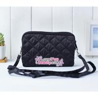 ราคา 13 Promax ใส่ได้ กระเป๋าสะพายไหล่ ใบเล็ก 2 ซิป ไม่มีโบว์ ผ้าซาตินสีพื้น กระเป่านารายา (14550121243)