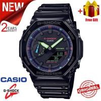 ราคา ของแท้ 100 นาฬิกา คาสิโอ gshock นาฬิกา ของแท้ นาฬิกา G Shock นาฬิกาผู้ชายและผู้หญิง รุ่น GA 2100RGB 1A รับประกัน 1 (20585436170)