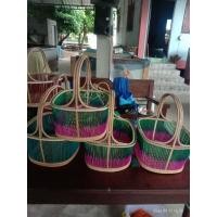 ราคา โครงตะกร้าหวายวงรี ขนาดกลาง M แถมเส้นสาน2มัด (20521877037)