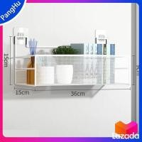 ราคา ตะแกรงติดผนัง ชั้นวางของในห้องน้ำ ที่วางของติดผนัง สีขาว สีดำ แบบไม่ต้องติดผนัง มีกาวแถม (17888309742)