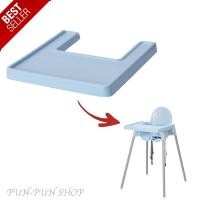 ราคา ถาดอาหารสำหรับติดเก้าอี้สูงรุ่น ANTILOP ของIKEA ขนาด 42 x 42 ซม x หนา 4 ซม ขอบสูงป้องกันน้ำหรือของที่หกบนถาดไหลลงพื้น สะอาดปลอดภัย (1547662170)