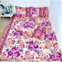 ราคา ผ้าปูที่นอน ชุดผ้าปูที่นอน ลายกุหลาบหลุยส์ ผ้า Cotton 100 ขนาด 3 5 ฟุต 5 ฟุต 6 ฟุต ผ้าปูรัดมุม ปลอกหมอนหนุน ปลอกหมอนข้าง (16593631710)