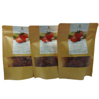 ราคา มะเขืออบแห้ง อร่อย กลมกล่อม มะเขือเทศดอยคำ Dehydrated Tomato Doi Kham Brabd ปริมาณ 150 กรัม มะเขือเทศโครงการหลวง คัดสรรมะเขือเทศสีแดงสด ผลิตผลของเกษตรกรไทย จากการส่งเสริมในพื้นที่รอบโรงงานหลวงฯ อบแห้ง