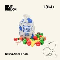 ราคา Blue Ribbon Toys ของเล่นร้อยลูกปัดไม้รูปทรงผลไม้ (19783276320)
