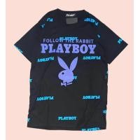 ราคา PLAYBOY เสื้อยืดสีพื้นสกรีนเพลบอย งานสกรีนเต็มตัว ผ้าคอตตอนนิ่ม ใส่สบาย ทรงตรง ใส่ได้ชาย หญิง (15868069808)