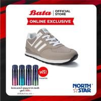 ราคา Online Exclusive Bata บาจา ยี่ห้อ North Star รองเท้าสนีคเคอร์ รองเท้าผ้าใบ รองเท้าผ้าใบแฟชั่น สำหรับผู้ชาย รุ่น Mirage สีเทา 8202002 (10183425579)