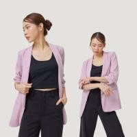 ราคา ALL BEAUTE Blazer เสื้อสูท เบลเซอร์ แขนย่น สีชมพู (20368480058)