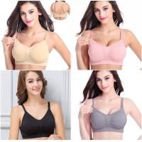 ราคา เสื้อในให้นม บราปั๊มนม เสื้อในปั๊มนม บราให้นม รุ่นนี้ค่ะ รัดกรวยได้จริง ไม่ห้อย ช่วยให้ปั๊มเกลี้ยงเต้ามาก (11862032130)