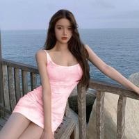 ราคา กระโปรงมัดย้อมสีส้ม DQ 8284 ชุดเดรสผ้ามัดย้อม มินิเดรสมัดย้อม (10219118424)