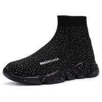 ราคา COD DSTGRYUYTUIY High Top Couple Socks Shoes Men Womens Set Foot Balenciaga Fashion Casual Breathable Sports Flat Running Hiking Anti Slip Ultra Light (20242671938)