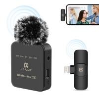 ราคา Ready Stock Puluz Wireless Lavalier Microphone สำหรับ iPhone iPad ตัวรับสัญญาณ 8 พิน สีดำ 100 genuine quality (19900107425)