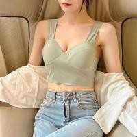 ราคา เสื้อสายเดี่ยวแฟชั่น ผ้านิ่มใส่สบาย มีฟองติดตัว บราสายเดี่ยวน่ารัก เสื้อกล้าม สายเดี่ยวผ้าลื่นแบบสวม NY83 (14035631085)