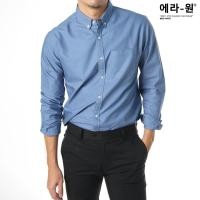 ราคา era won เสื้อเชิ้ต Oxford Shirt สี Jaws Blue (20421657728)