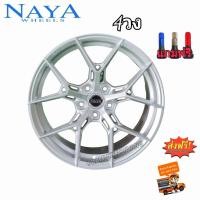 ราคา ล้อแม็กขอบ18 โปรส่งฟรี 18x8 0 5รู114 3 5รู112 5รู100 ET 35 CB73 1 ราคาต่อ4วง ล้อเบา NAYA แท้ ราคาพิเศษ รุ่น ALPHA P6 สีซิลเวอร์ทั้งวง ใหม่แกะกล่อง แถมจุ๊บสี (20383212557)