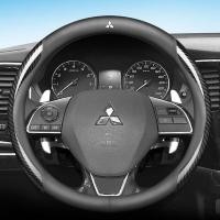 ราคา ฝาครอบพวงมาลัยหนังคาร์บอนไฟเบอร์สำหรับรถยนต์ฝาครอบพวงมาลัยกันลื่นขนาด38ซม พวงมาลัยรถยนต์ฝาครอบป้องกันพวงมาลัยสำหรับ Mitsubishi Xpander Triton Lancer Evo Asx Mirage Outlander Grandis Pajero Attrage Air