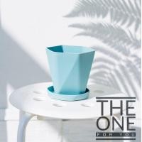 ราคา สินค้าพร้อมส่งในไทย กระถางต้นไม้พร้อมจานรอง กระถางตั้งโต๊ะ กระถางต้นไม้พลาสติก ML High (13697617303)