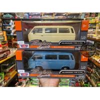 ราคา ตู้หน้าวี ตู้แตงโม โมเดลรถเหล็กโฟล์ค 1963 Volkswagen t1 Bus ยี่ห้อ WELLY Maisto Scale 1 24 โฟล์คตู้ vw bus (20512015960)