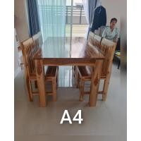 ราคา ชุดโต๊ะอาหารไม้สักทองพร้อมเก้าอี้6ตัว สินค้าทำจากไม้สักเป็นไม้แท้ มีความแข็งแรงและทนทาน สินค้าได้ทำการย้อมน้ำยาฆ่าปลวก ก่อนนำมาทำสีเรียบร้อยแล้ว สินค้าเป็นงานพรีออเดอร์ ใช้เวลาทำ15 30วัน (14380907276)