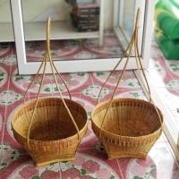 ราคา กระบุงหาบ กระจาดหาบขายของ กระบุงโปรยทาน ขนาดใหญ่ 15 นิ้ว ราคาส่งขายส่งถูก (4191528249)