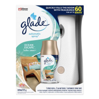 ราคา Glade Automatic Spray Freshener เครื่องพ่นสเปรย์ปรับอากาศอัตโนมัติ พร้อมส่ง5กลิ่น269ml ตัวเครื่อง รีฟิล ถ่าน2เม็ด (16149119273)