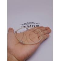 ราคา สร้อยข้อมือหางช้างแท้ สีขาวล้วน หรือ หางช้างเผือก ฟรีไซค์ (10896700447)