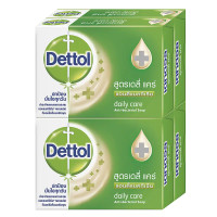 ราคา LeeMart สบู่เดทตอล แพค 4 ก้อน สีขาว สบู่ก้อน Dettol เดทตอล สบู่ฆ่าเชื้อ เดทตอล สีขาว เดลี่แคร์ 60 กรัม (18593497280)