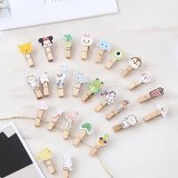 ราคา ไม้หนีบ ตัวหนีบไม้ ไม้หนีบรูป ตัวหนีบรูป ไม้หนีบโพราลอยด์ พร้อมเชือก ตัวหนีบรูปการ์นตูน (10057219905)