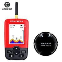 ราคา เซนเซอร์โซนาร์ไร้สายแบบพกพา100ม เครื่องตรวจจับปลาแสดง LCD ตัวปรับเสียงเอคโค่ (11795243451)