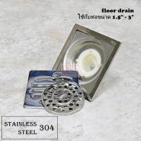 ราคา ตะแกรงกันกลิ่น ตะแกรงท่อระบายน้ำ แอปเปิ้ล สแตนเลส 304 ฟลอร์เดรน floor drain รุ่น Aluminum Black Series (8681262083)