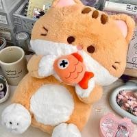 ราคา พร้อมส่ง ตุ๊กตา ตุ๊กตาแมว ตุ๊กตาแมวกินปลา ตุ๊กตาแมวญี่ปุ่น แมวเทา แมวส้ม แมวกินปลา ตุ๊กตาน่ารัก ของแต่งห้อง ของขวัญ gift ทาสแมว 23038 23040 (17282547351)