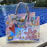 ราคา พร้อมส่ง ถูกสุด กระเป๋าน้องตาโต กระเป๋าใส แถมผ้าพันหูกระเป๋า (20667136579)