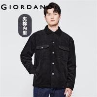 ราคา GIORDANO Men Jackets Classic Turn Down Collar 100 Cotton Corduroy Jackets Flap Pockets Fashion Casual Padded Jackets 01072695 (20476970822)