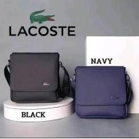 ราคา กระเป๋า ผู้ชาย Lacoste ลาคอส ลาครอส จระเข้ รุ่น 8 นิ้ว สีดำ สีกรม (20618571559)