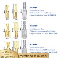 ราคา ชุดขั้วปลายสายหัวตัดตัวเชื่อมต่อแบบมีสายชุดจีบหญิง ชายสำหรับลำโพงเสียงรถยนต์สายไฟ2 8 4 8 6 3มม 270ชิ้น (20478148670)