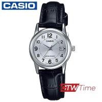 ราคา ส่งฟรี Casio Standard นาฬิกาข้อมือผู้หญิง สายหนัง รุ่น LTP V002L 7BUDF (2264202040)