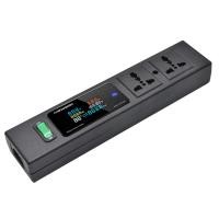 ราคา รางปลั๊กไฟ 2 ช่อง PDU 2 Universal OutletC14 Interface ExtensionDigital Voltmeter Power Energy MeterEU US AU UK C14 Plug (20047550383)