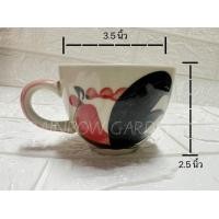 ราคา พร้อมส่ง แก้วเซรามิคตราไก่ แก้วกาแฟ แก้วชา มีหูจับ เข้าไมโครเวฟได้ (20608383888)