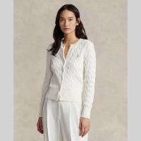 ราคา Polo Ralph Lauren CARDIGAN Cable Knit Cotton Cardigan เสื้อคาร์ดิแกน รุ่น WMPOSWENDW20077 สี 100 WHITE (17380537549)