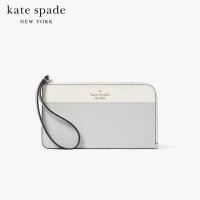 ราคา KATE SPADE NEW YORK LUCY COLORBLOCK SAFFIANO LEATHER MEDIUM L ZIP WRISTLET KD545 กระเป๋าคล้องข้อมือ (20468214957)