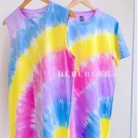 ราคา New สีใหม่ เสื้อมัดย้อม รุ้งเรนโบว์ ไม่รวมสกรีน รุ่นผ้านุ่ม เสื้อมัดย้อมสีพาสเทล เสื้อครอบครัว เสื้อทีม เสื้อเทศกาล (20314461149)