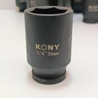 ราคา KONY ลูกบล็อกยาว บล็อกลม 3 4 6หุน 6 เหลี่ยม เบอร์ 36 มม สำหรับ บล็อกลม บล็อกแบต บล็อกไฟฟ้า IMPACT SOCKET (19798201834)