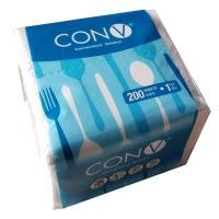 ราคา กระดาษเช็ดปาก CON V บรรจุ 200 แผ่น ห่อ พร้อมส่งยกลัง ุ60 ห่อ (4319870539)