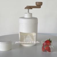 ราคา เครื่องบดน้ําแข็งใสเครื่องบดน้ำแข็งแบบมือหมุนอเนกประสงค์เกรดอาหารมินิเครื่องทำกรวยหิมะสำหรับใช้ในบ้านสีขาว (19207586699)