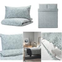 ราคา IKEA แท้ ขายถูกที่สุด ปลอกผ้านวม พร้อมปลอกหมอน อิเกีย มีผ้านวมแบบมีลาย 1 รายการ (20100162770)