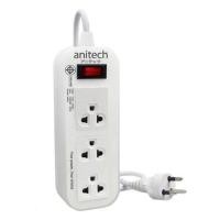 ราคา ปลั๊กไฟ Anitech มาตรฐาน มอก 2 ช่องเสียบ 2 USB สายยาว 1 1 เมตร พกพาสะดวก 5Y ของแท้ มอก H9022 PLUGSNP H9022 (20001414838)