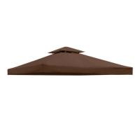 ราคา 3X3 ม ศาลาแผ่นหลังคาซุ้มผ้าคลุมสำหรับเปลี่ยนด้านบนอะไหล่เปลี่ยนหลังคาฝากันน้ำหลังคาศาลากลางแจ้งด้านบน ชั้นสองที่คลุม UV30สำหรับหลังคาสวนลานเต็นท์ (17849579723)