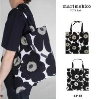 ราคา พร้อมส่งในไทย New Marimekko Tote Bag แท้ 100 Canvas Bag สีดำ (20655134119)