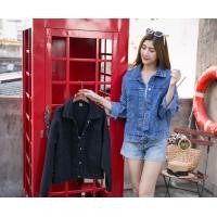 ราคา Jacket แจ็คเก็ตยีนส์ทรงครอป แจ็คเก็ตยีนส์สาวอวบ เรียบหรู ราคาถูกสุดๆๆเลย รุ่น8211 (6435220385)